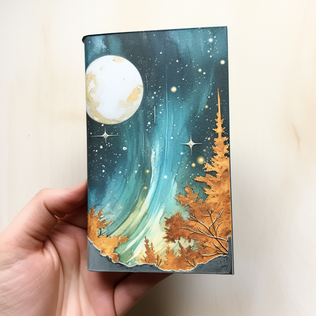 Aurora Borealis Booklet Cover on White