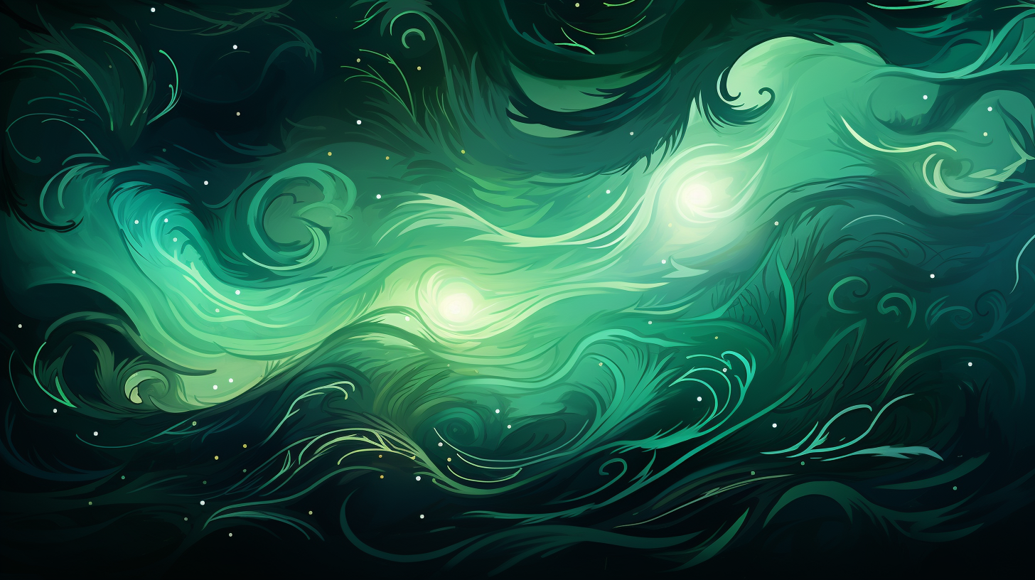 Stylish Aurora Jade Vector Background