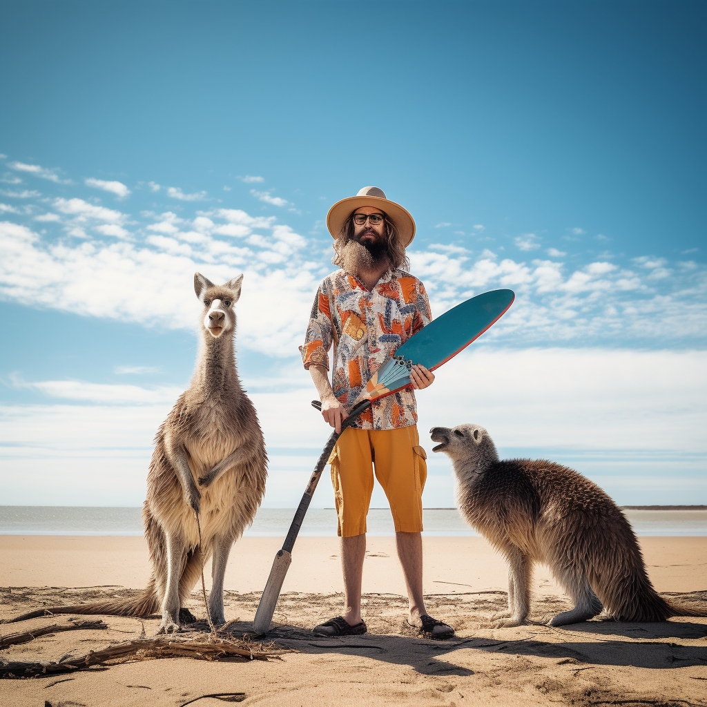 Australian Ocker Dude at Shark Bay