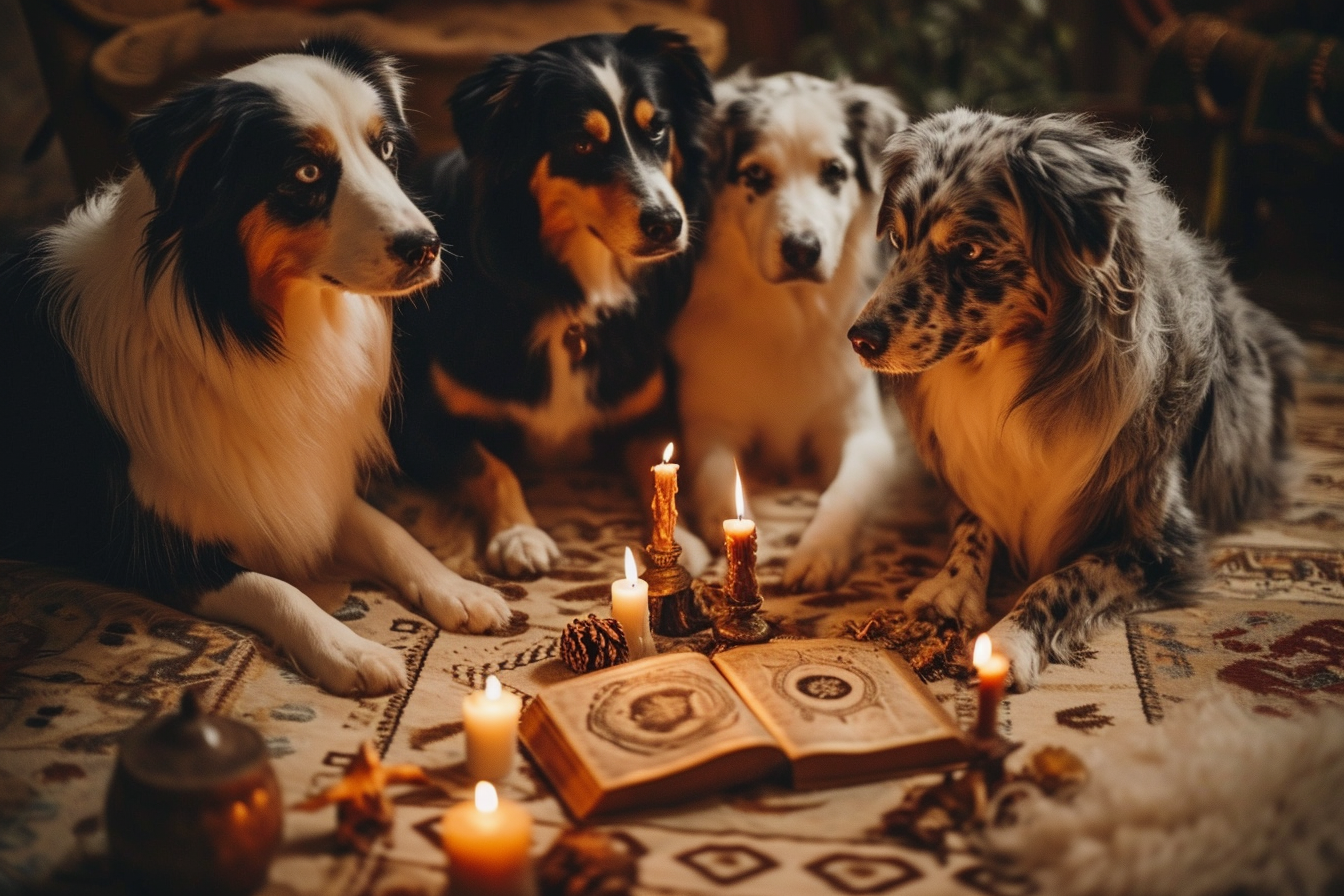 Australian sheep dogs summoning elder god