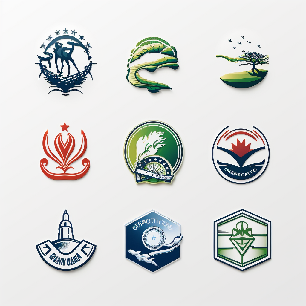 Australian golf brand logos with Australian themes