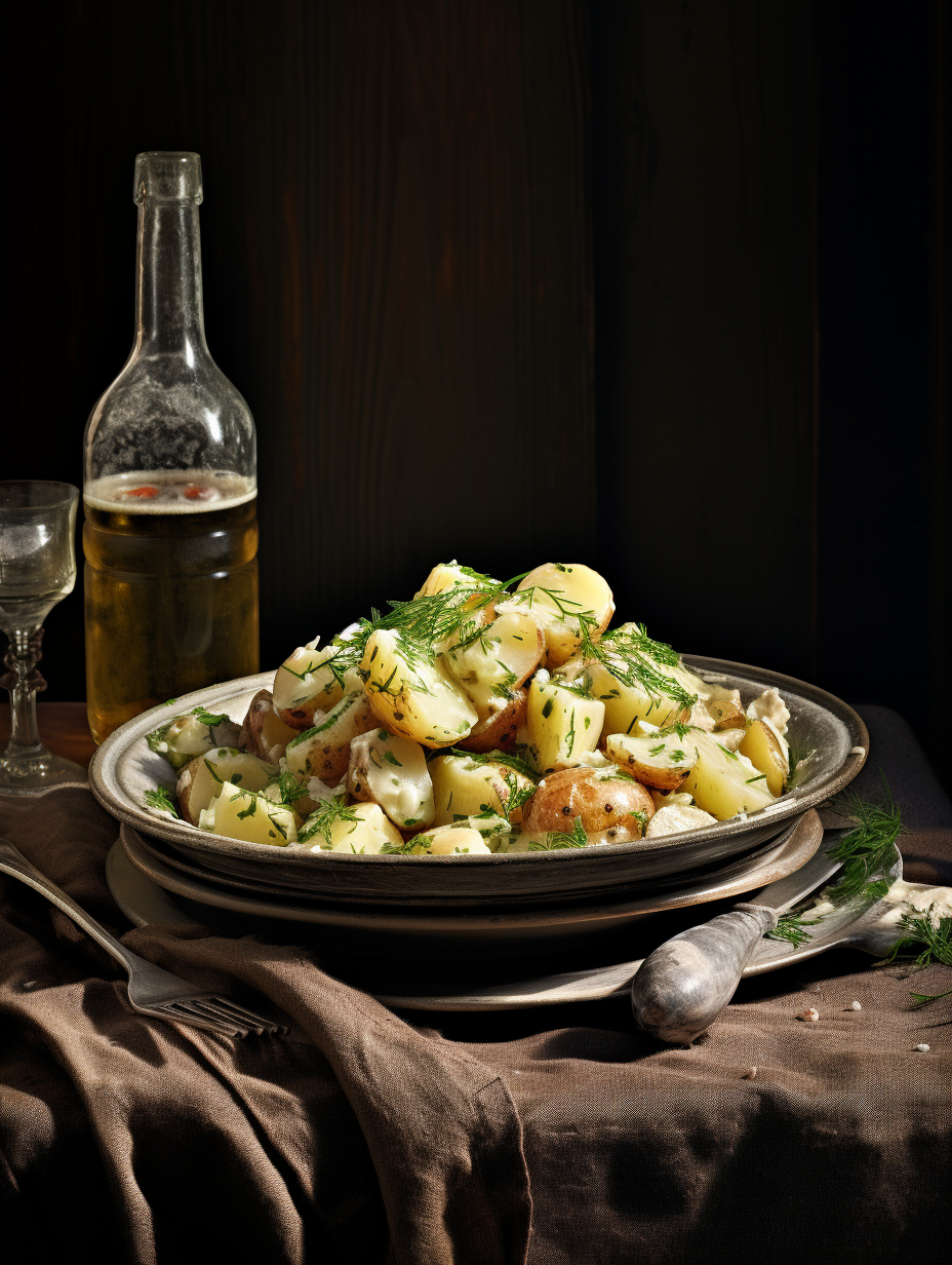 Flavorful Austrian potato salad dish