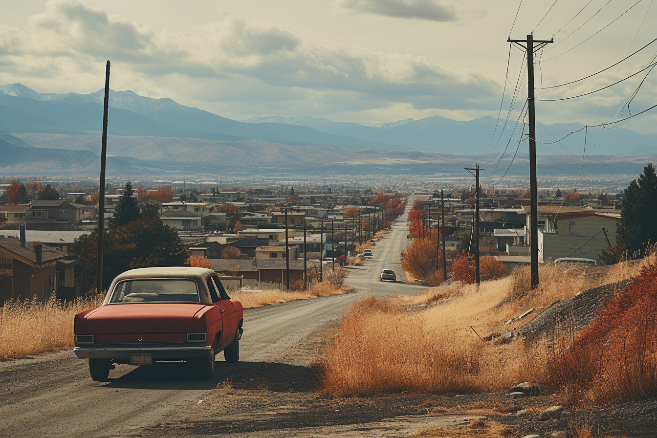 Realistic vintage photo of Montana