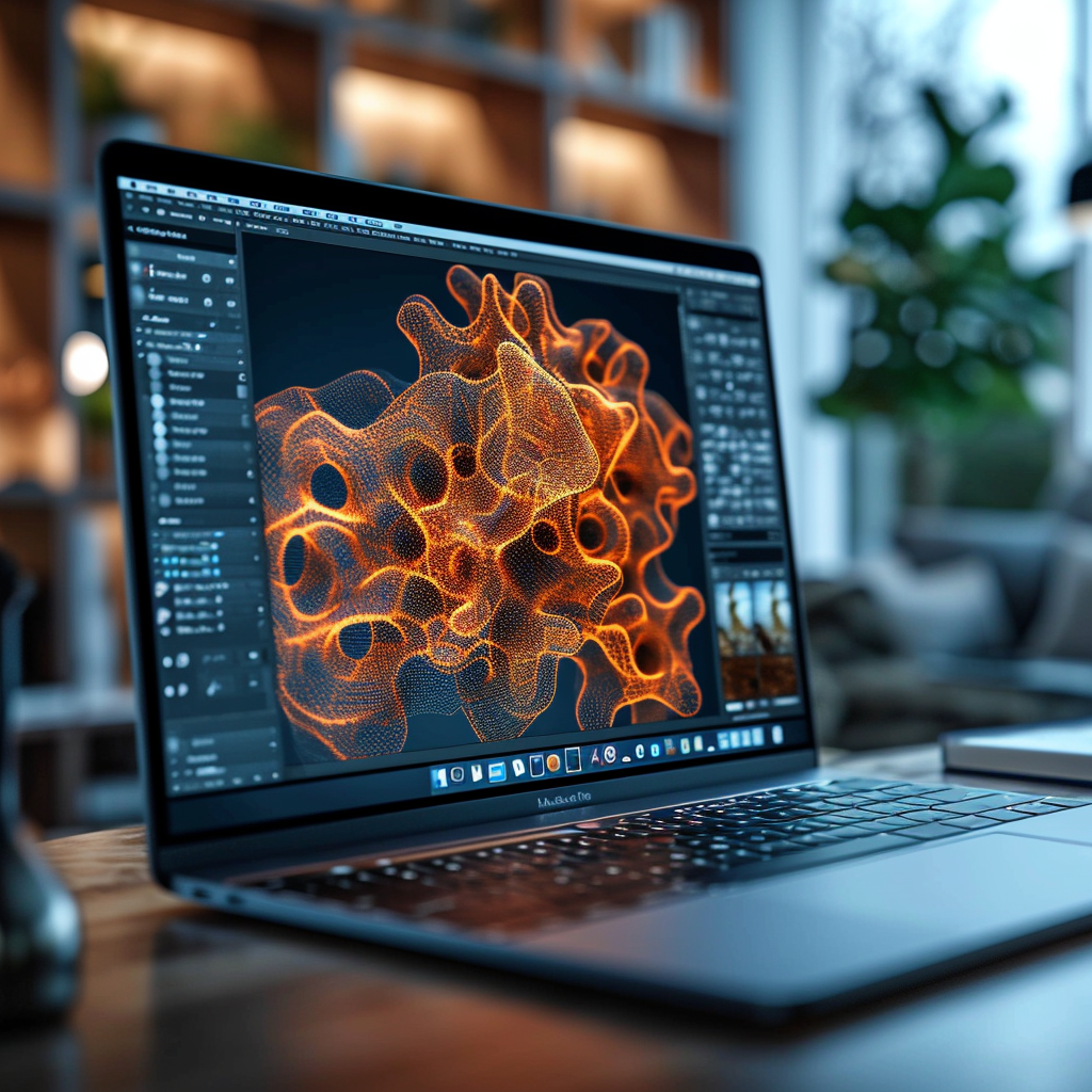 Autodesk Fusion laptop mockup