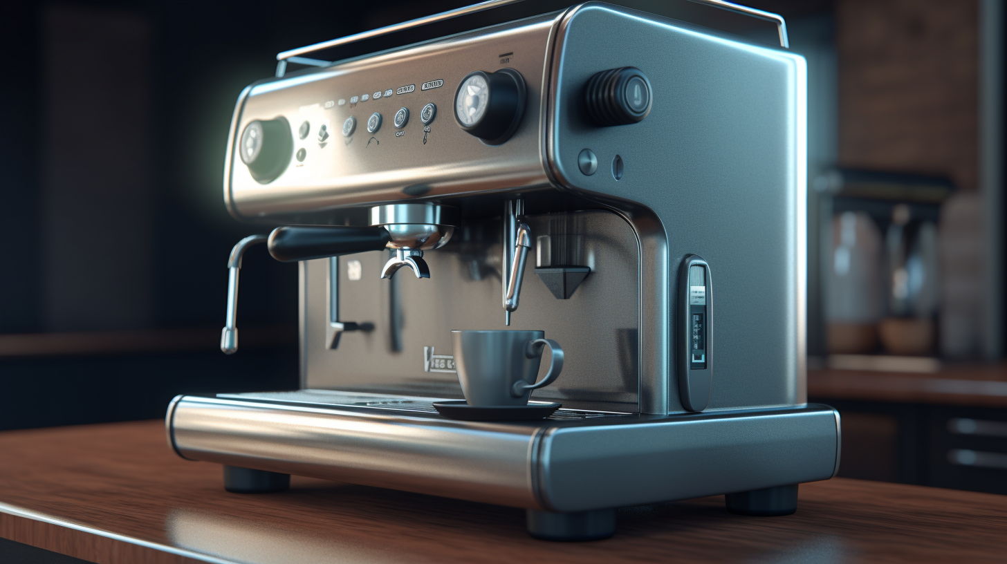 Modern automatic coffee machine for home