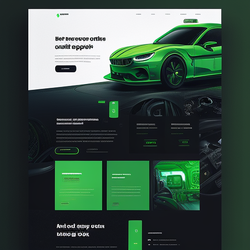 Professional Automotive Repair Website with Green Elements