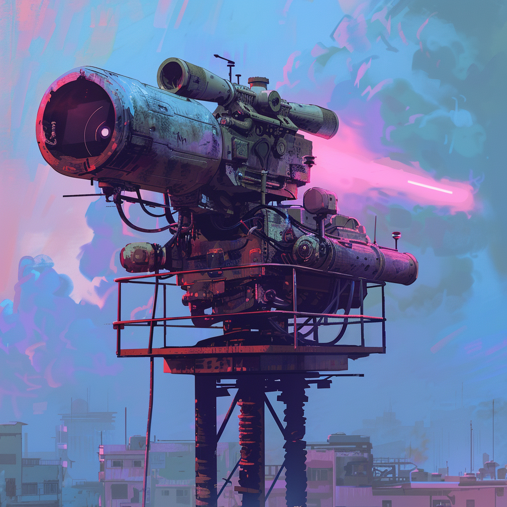 Autonomous Drone Turret Game Art