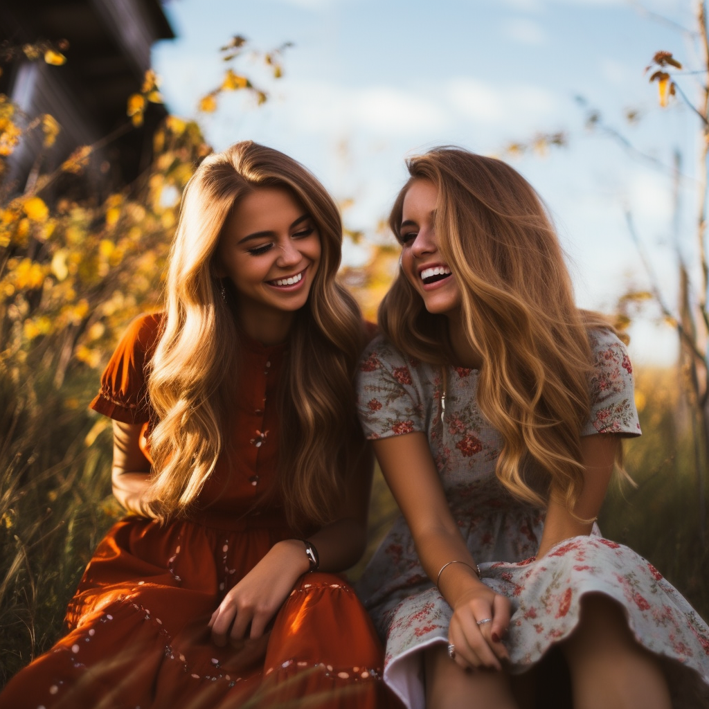 Happy photo of Pamela & Riley enjoying autumn vibes