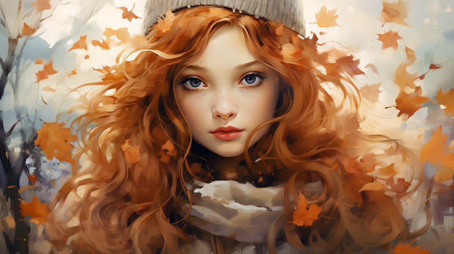 Stunning Autumn Girl Image