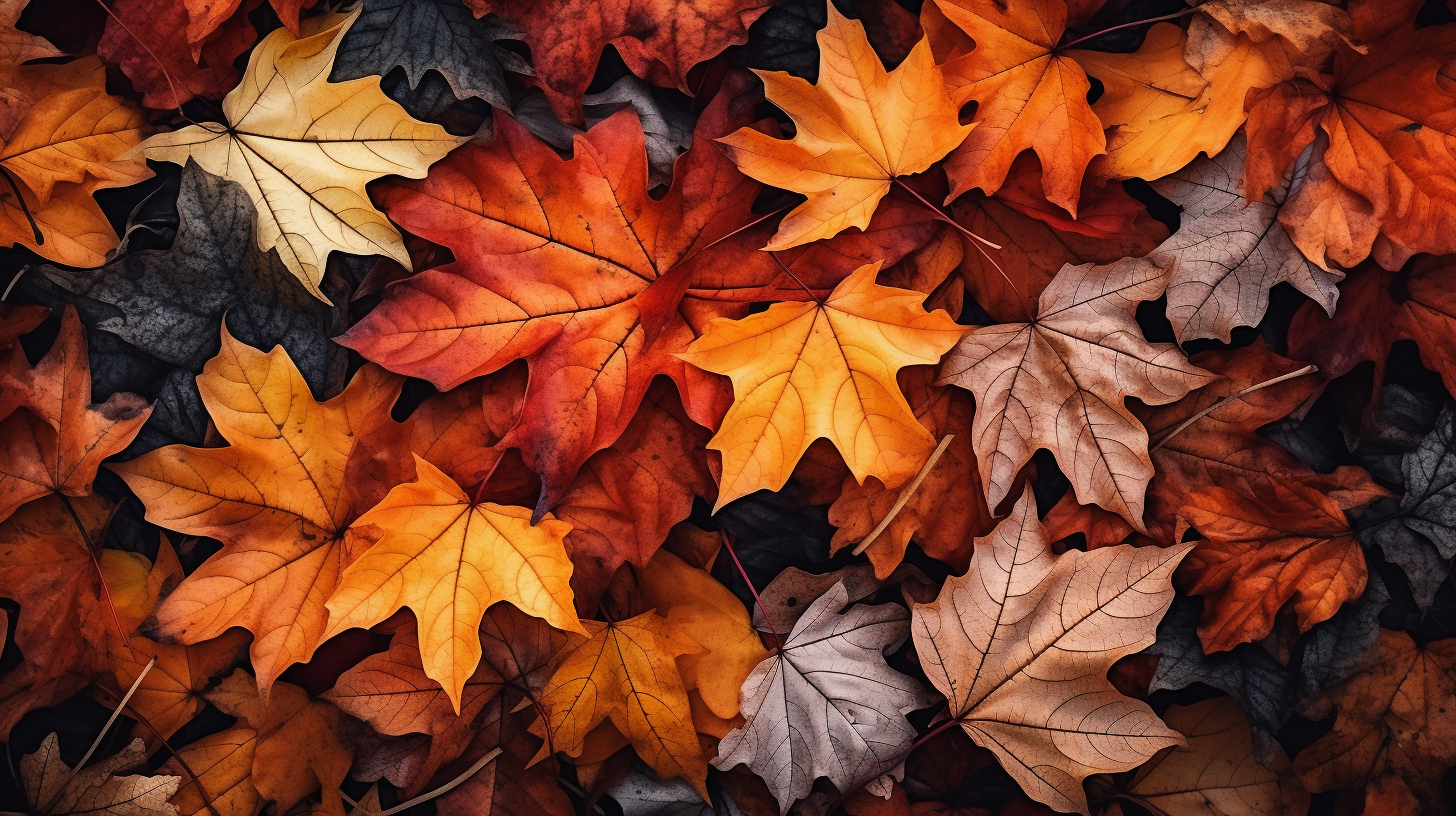 Scenic Autumn Leaves Background