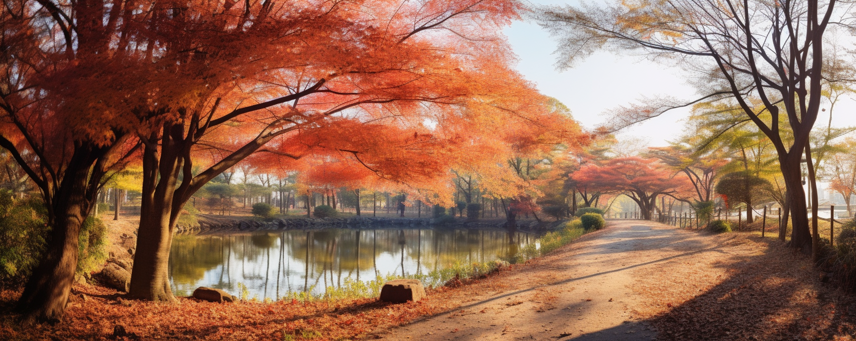 Vibrant Autumn Colors in Tokyo Park