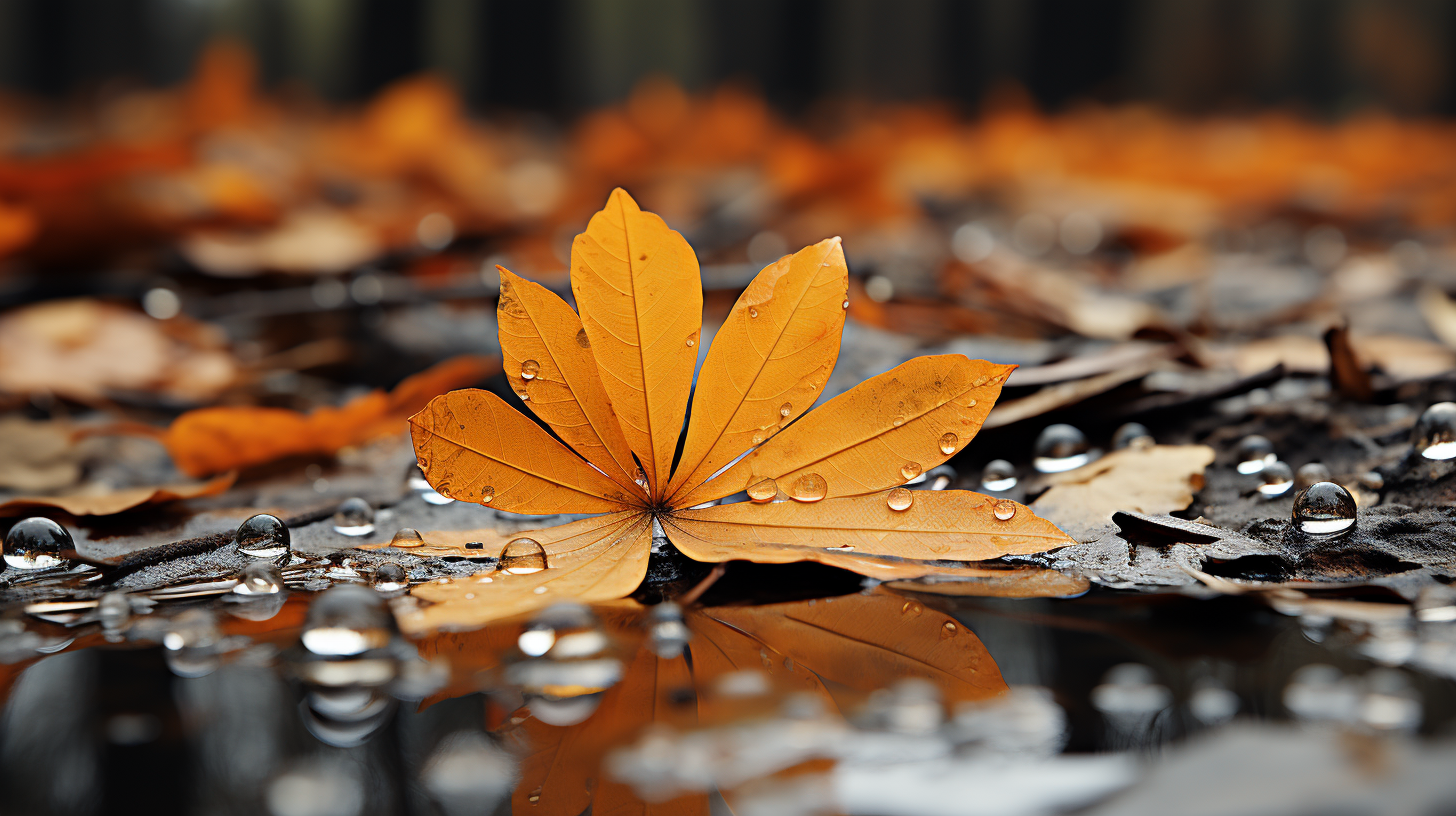 Vibrant autumn peak leaves in Asheville