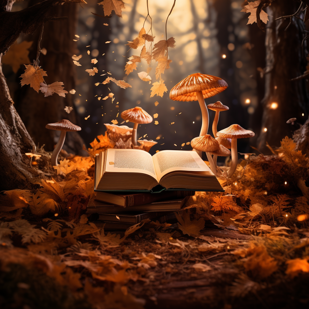 Books in Autumn Wood