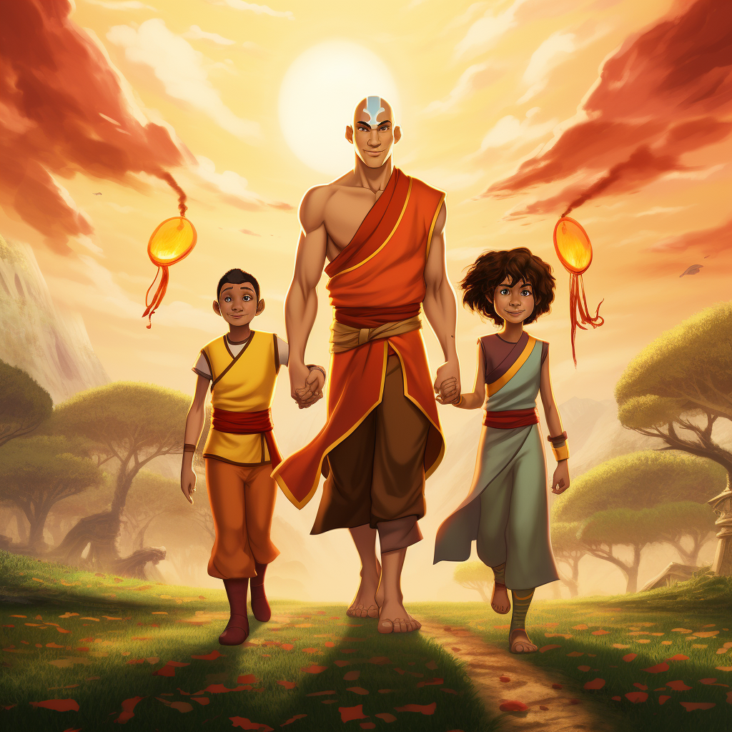 Indian family as Avatar characters