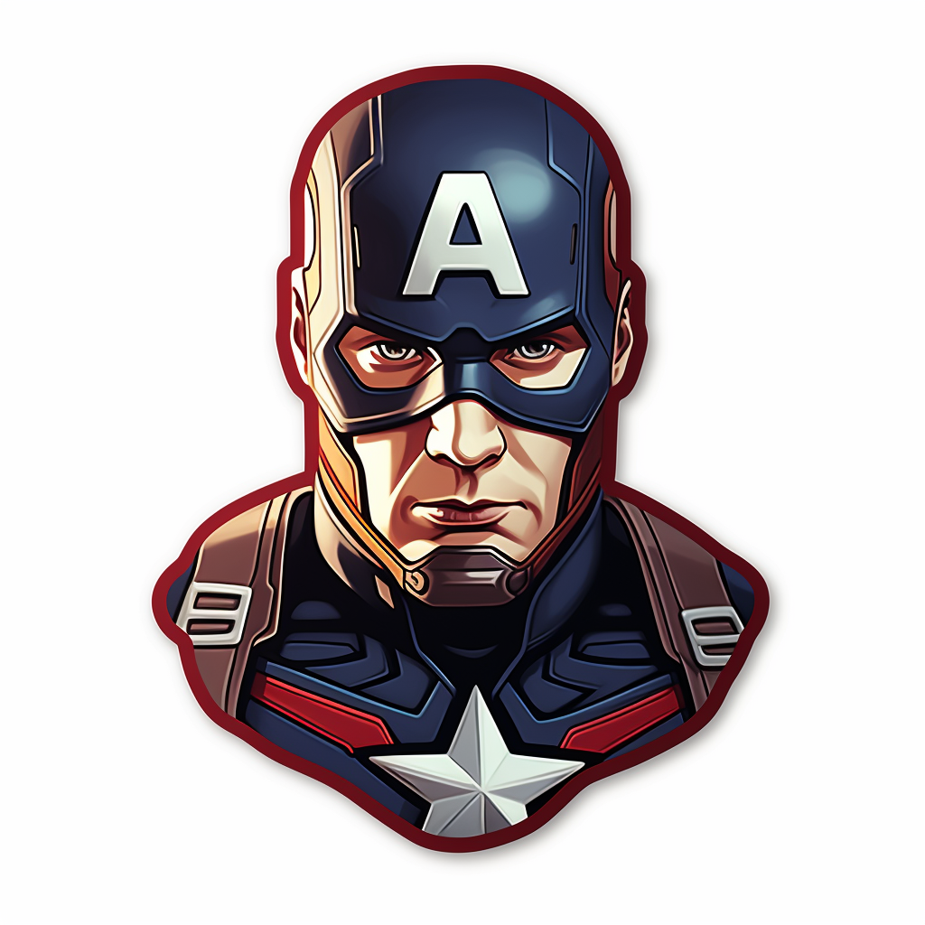 Colorful Avenger sticker for rally