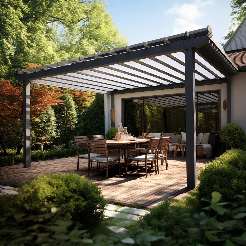 Beautiful awning pergola design