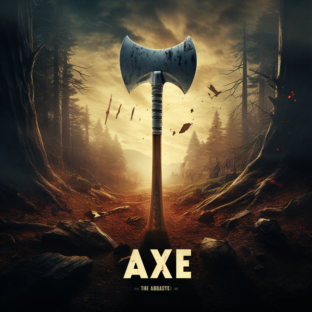 Eye-catching axe movie poster