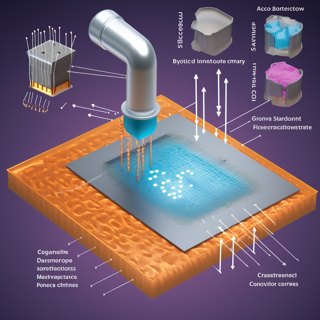 Illustration of semiconductor nanowire fabrication process