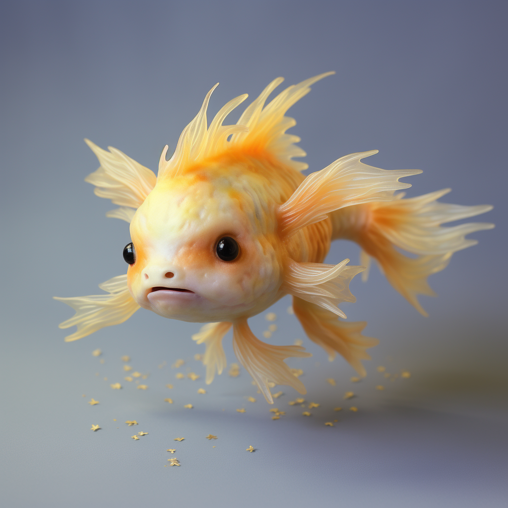 Animated Axolotl Goldfish Tail