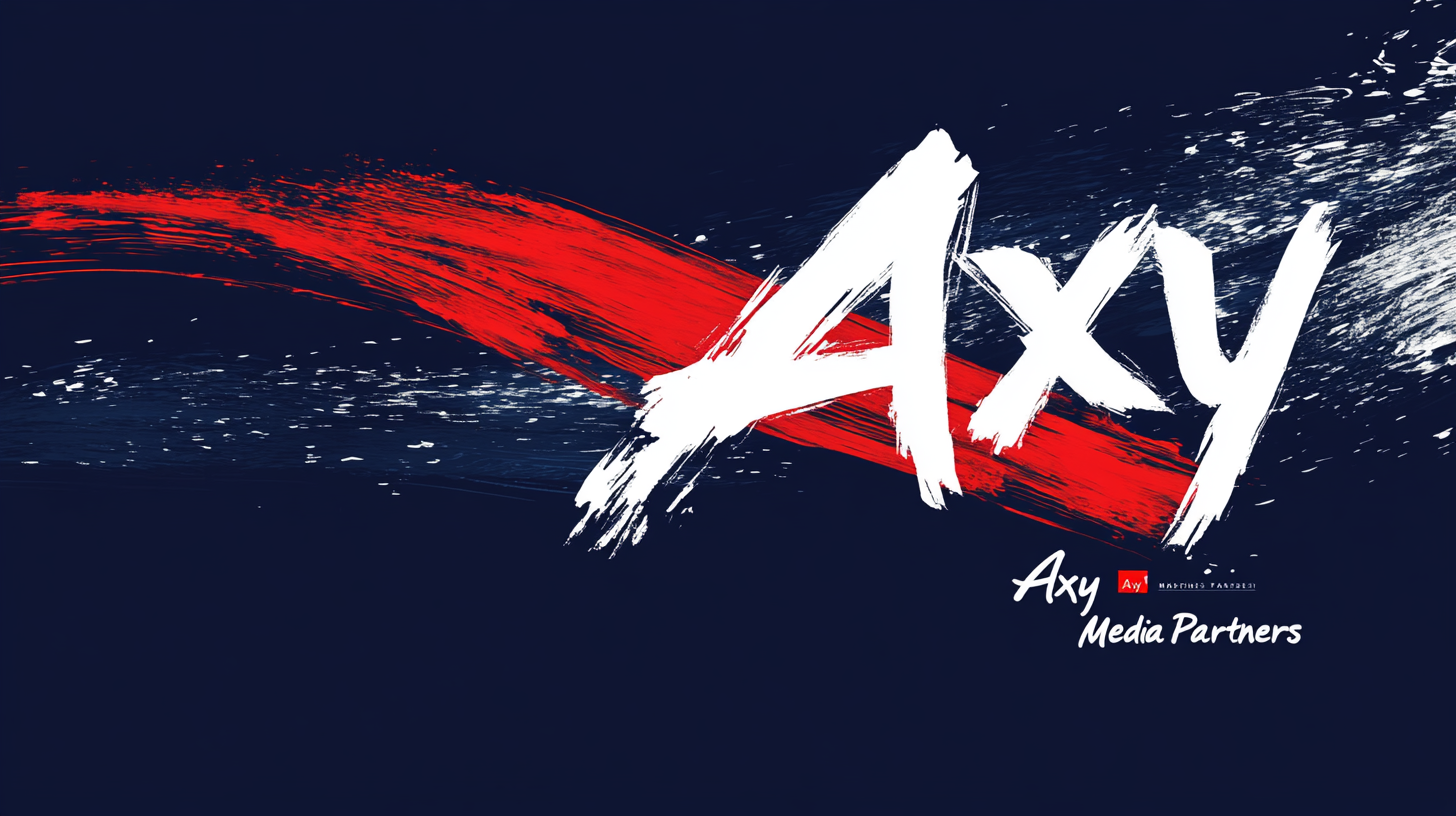 Axy logo brush navy media