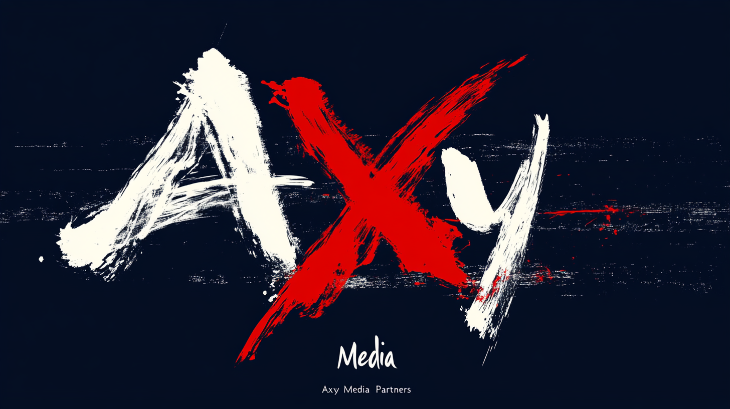 Axy logo on navy blue background