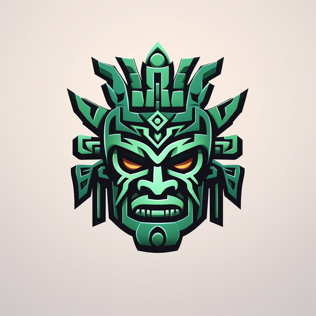 Aztec jungle vampire logo design