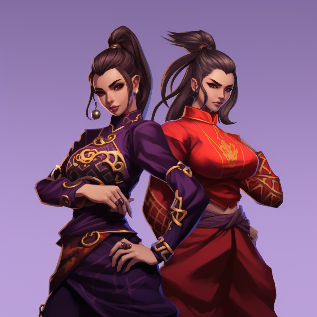 Azula and Akali, the fiery k-pop duo