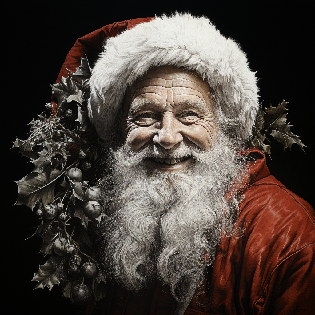 Babbo Natale Disegno da Colorare