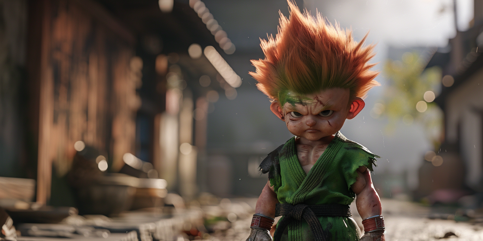 Photorealistic Baby Blanka Street Fighter