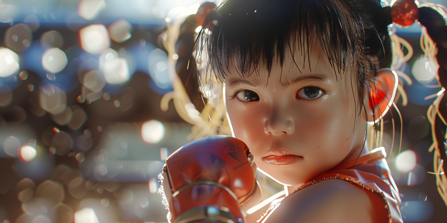 Baby Chun-Li street fighter photo