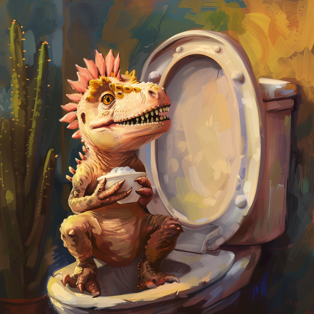 Baby Dinosaur Washing Hands