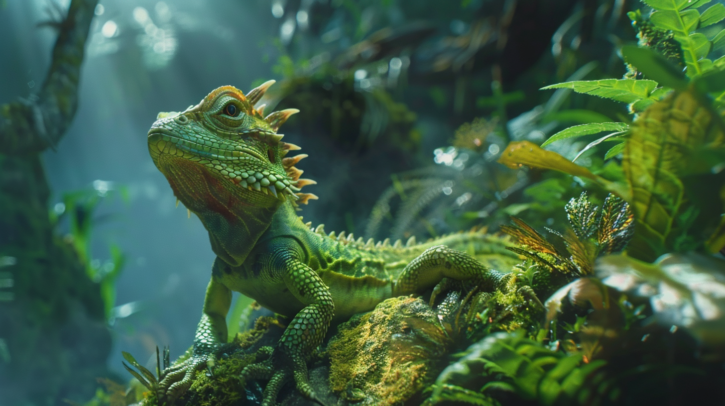 Baby Dragons in Lush Jungle