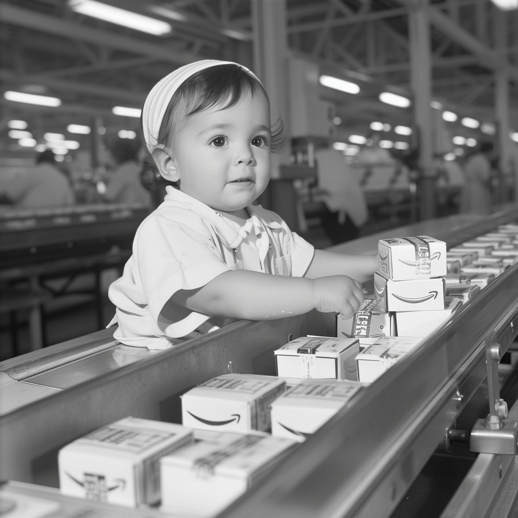 Baby Manilla on Modern Conveyor Belt