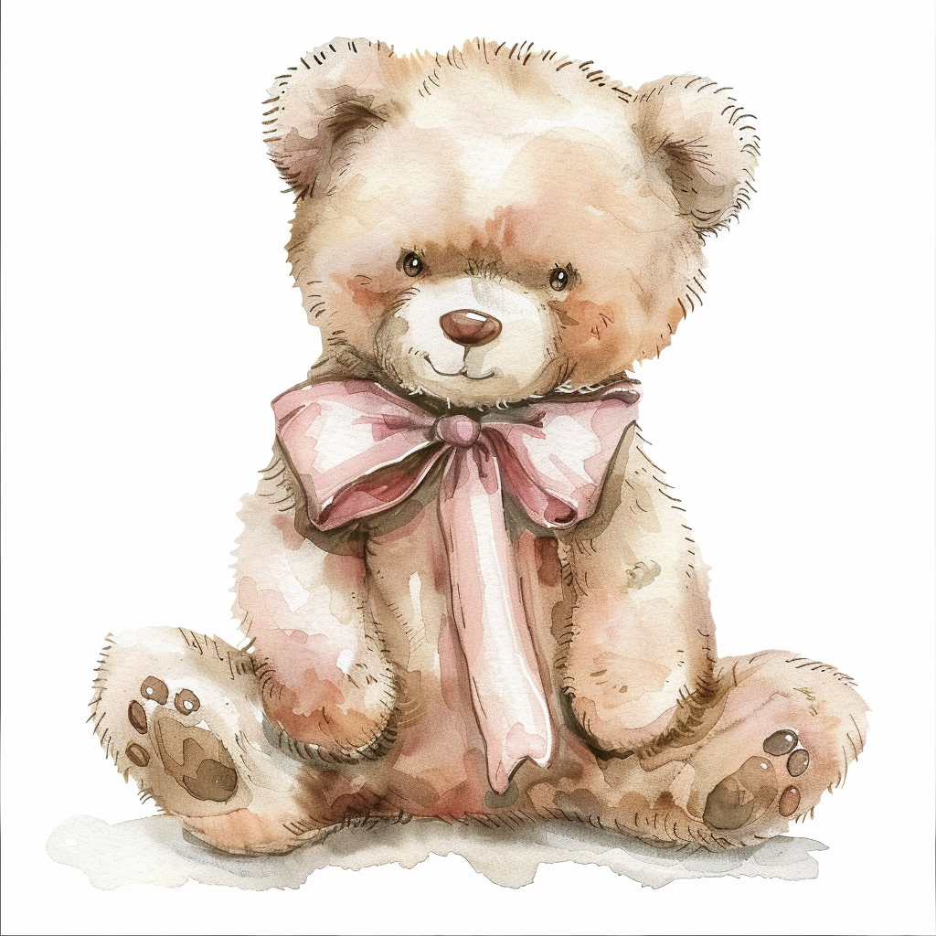 Smiling Baby Teddy Bear Clipart