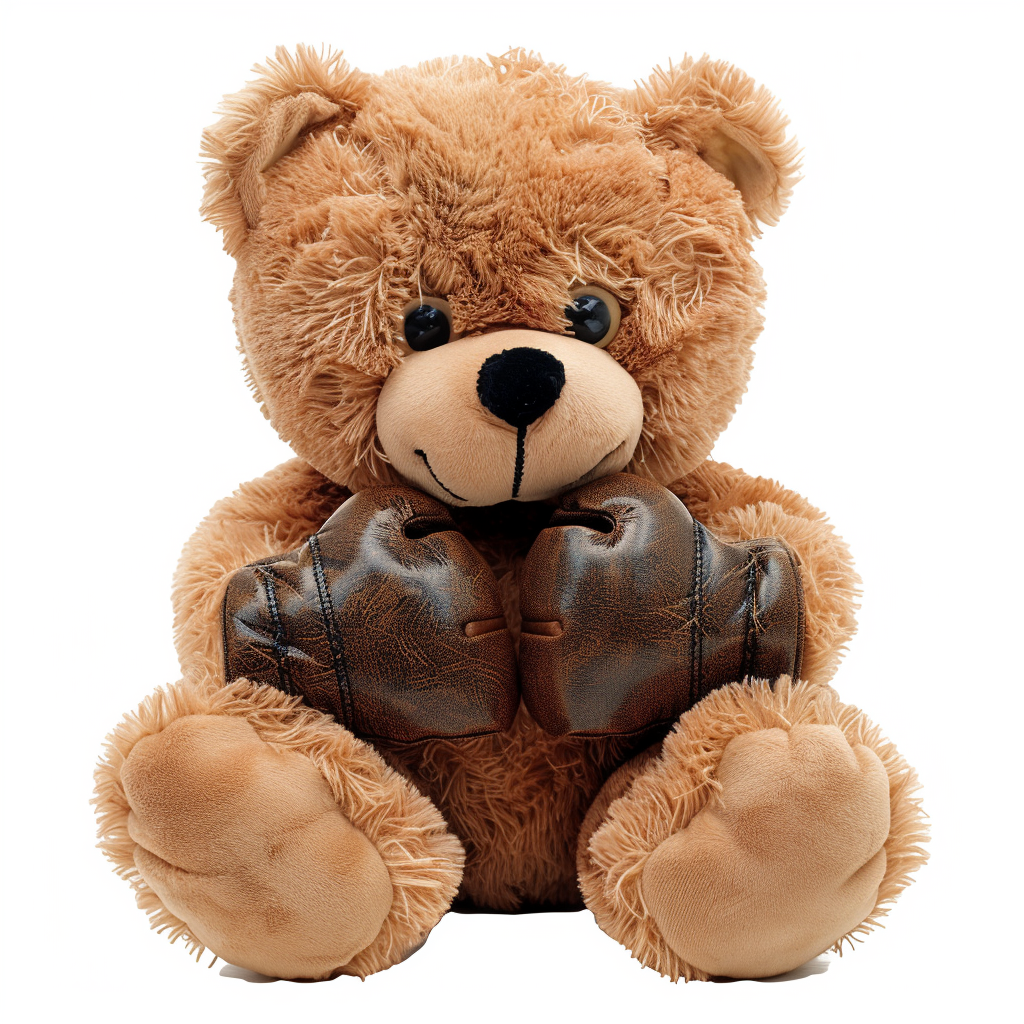 Smiling Teddy Bear Wrestler Clipart