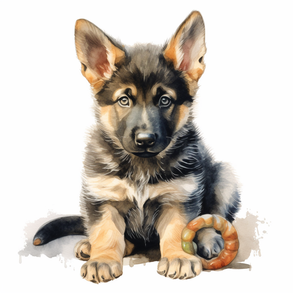 Baby Toy German Shepherd Clipart