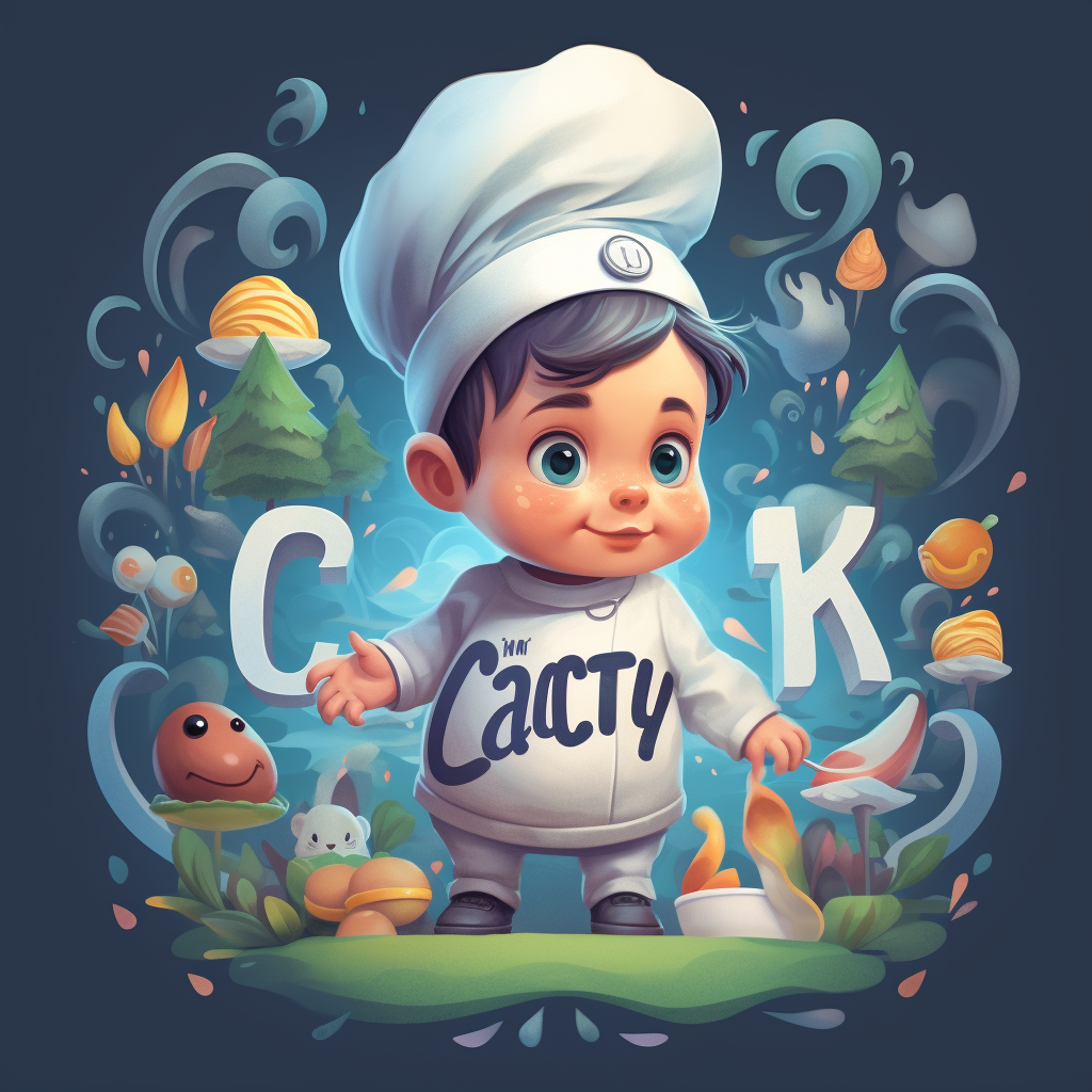 BabyChef  isomorphic pastel colors lettering