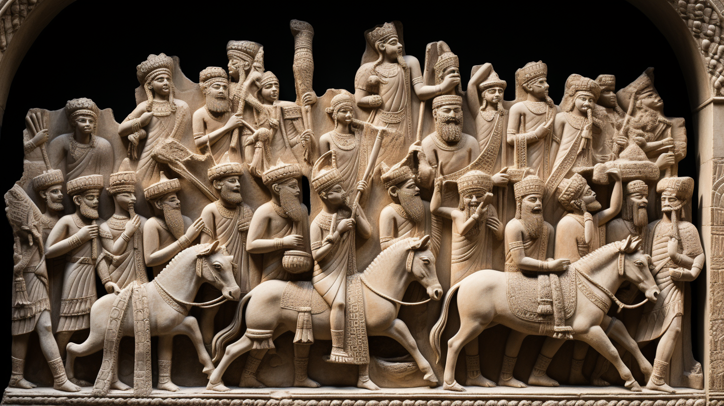 Babylonian God Procession to Temple