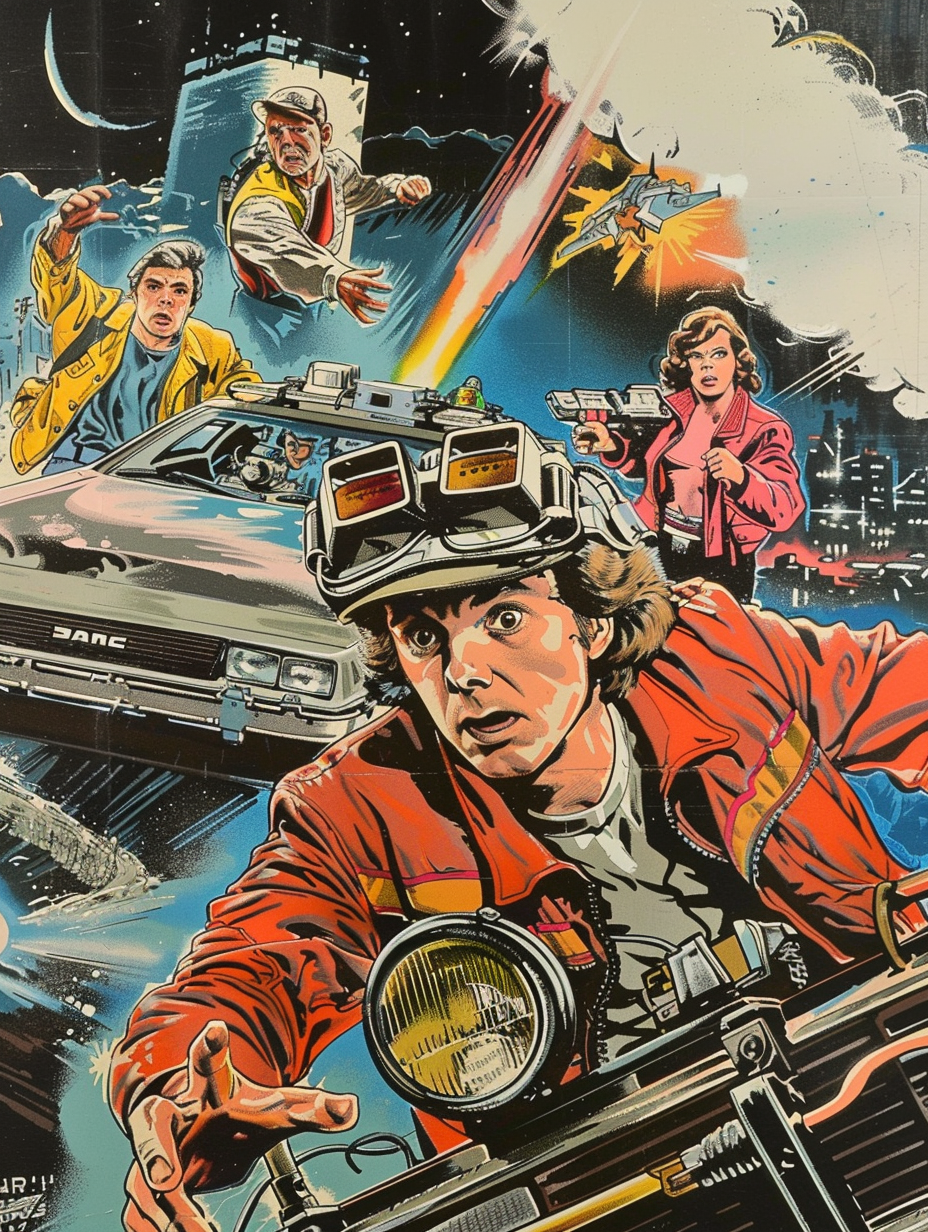 Back To Future Comic Poster