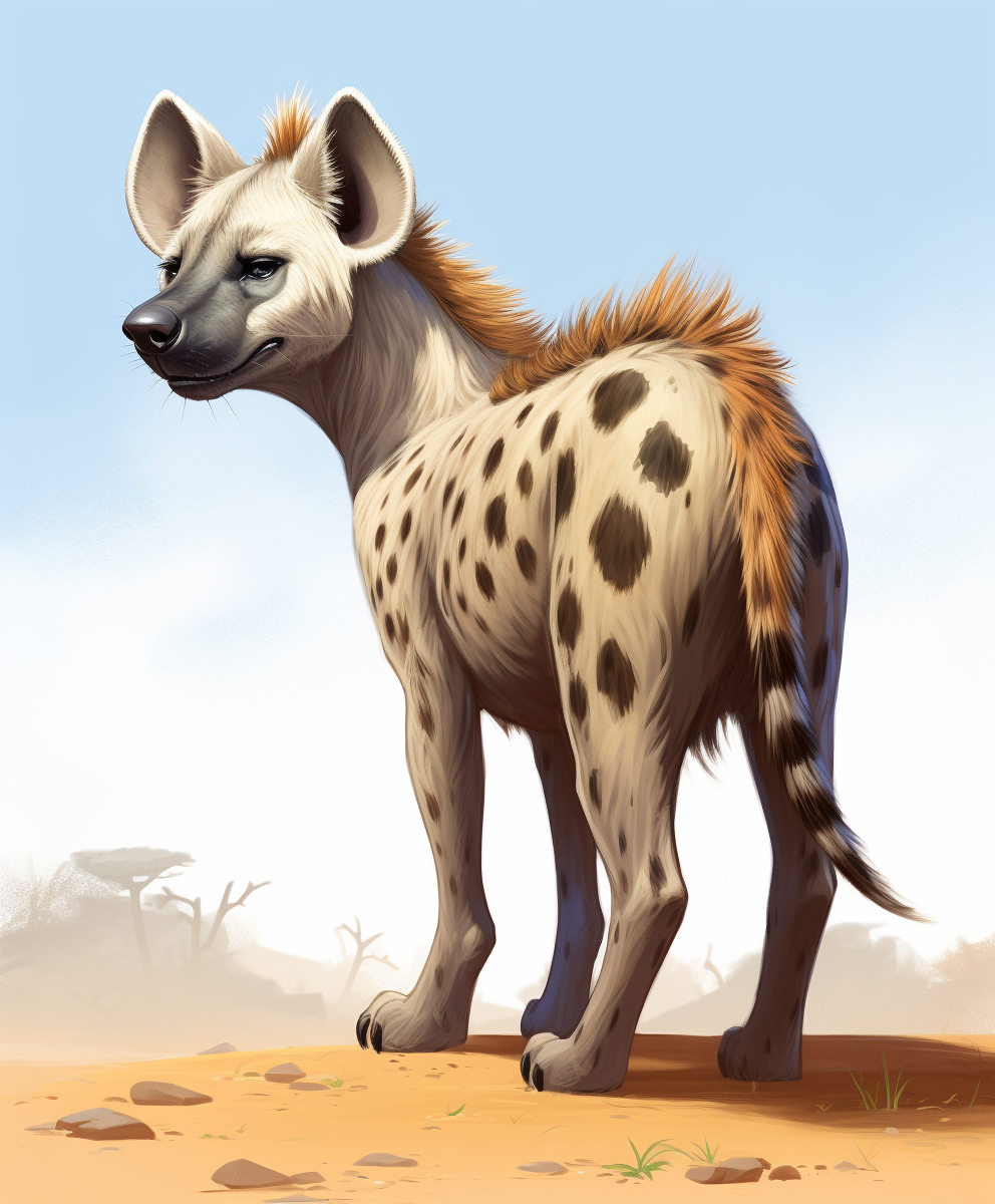 Hyena in Bambi artstyle