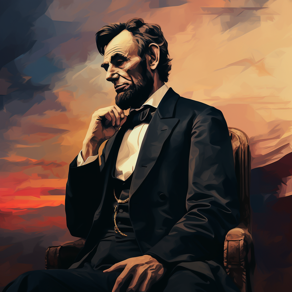 Badass Abraham Lincoln themed wallpaper