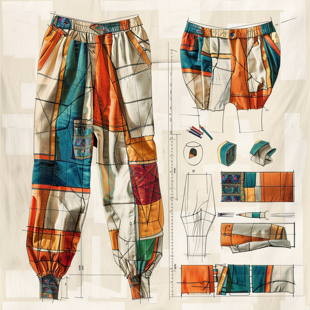 Baggy pants pattern design