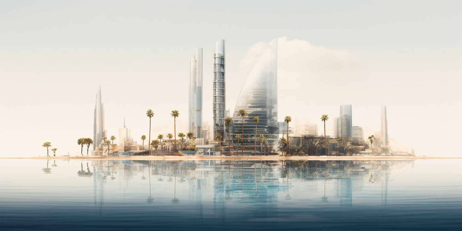 Photorealistic Bahrain World Trade Center image