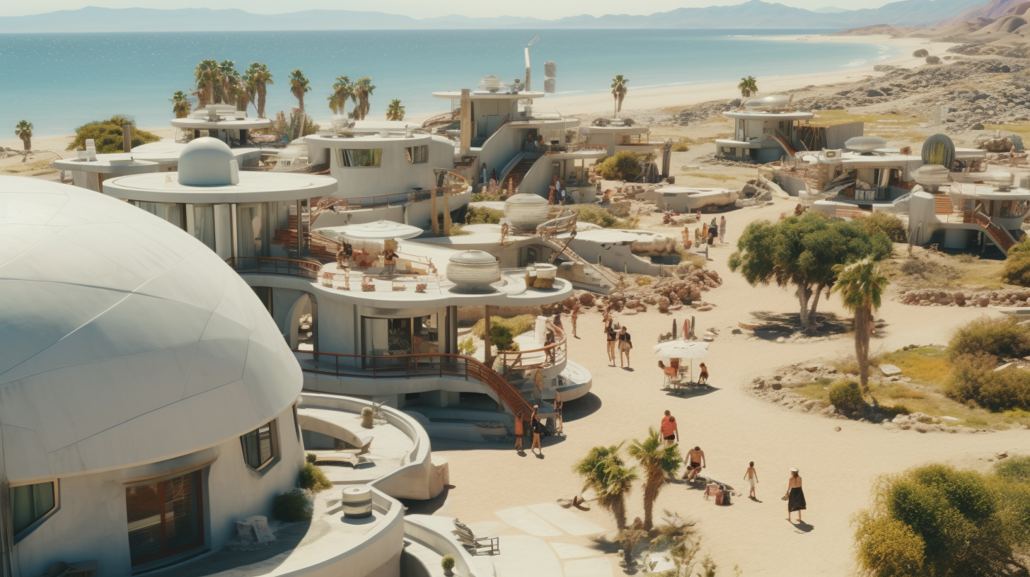 Clean and Orderly Futuristic Baja California Settlement