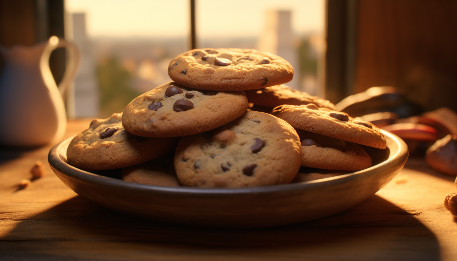 Delicious freshly baked cookies image