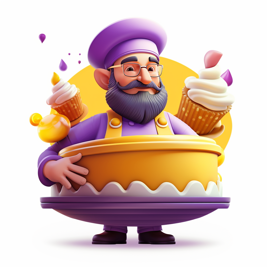 Baker man illustrative 3D icon