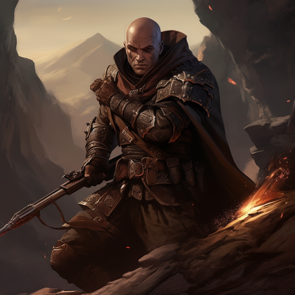 Bald Shady Ranger with Heavy Crossbow