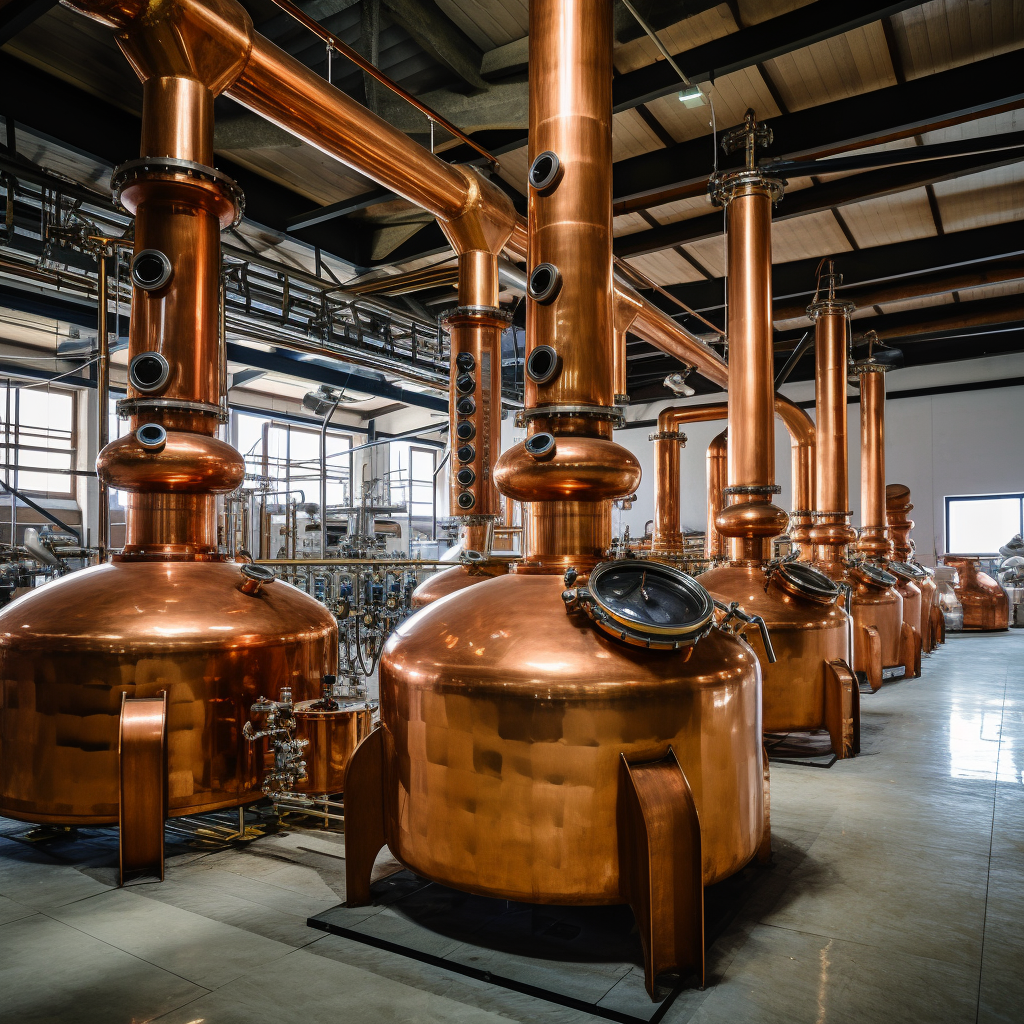 Distilling spirits with a Balkan copper still