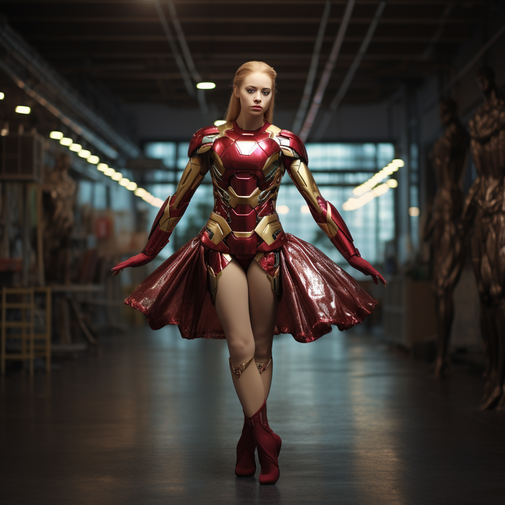 Ballerina in Iron Man Armor