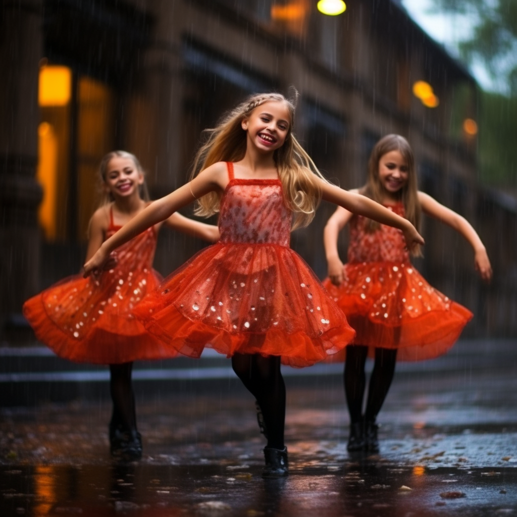 Group of Young Women Ballet Dancers